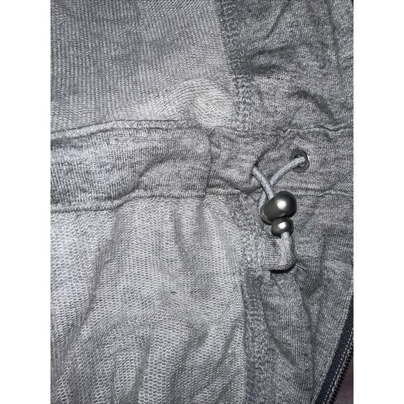 Athleta Lotus Vest Sleeveless Drawstring Hoodie‎ French Terry Grey Size Small - Picture 9 of 11